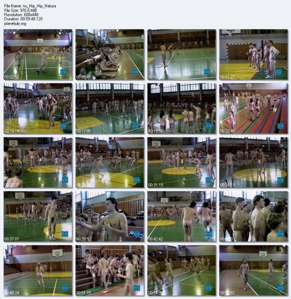 Hip-Hip Natura - Rodzinny nudyzm wideo DVD na siłowni | Family nudism DVD video in the gym [Kolekcja Naturyzm]