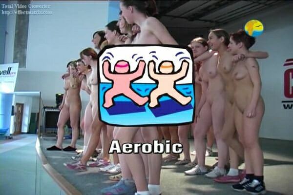 Aerobic - Rodzinny nudyzm wideo DVD na siłowni | Family nudism DVD video in the gym [Kolekcja Naturyzm]