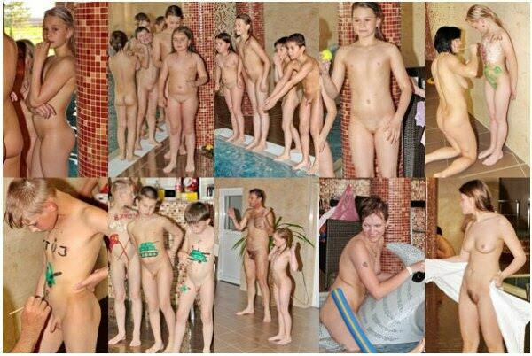 Zdjęcia rodzinny nudyzm w basenie premium Purenudism (set 14) | Photo a family nudism in the pool-premium Purenudism [Kolekcja Naturyzm]