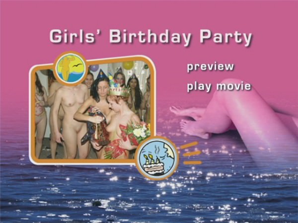 Girls Birthday party - rodzinny nudyzm wideo DVD | Family nudism DVD video [Kolekcja Naturyzm]