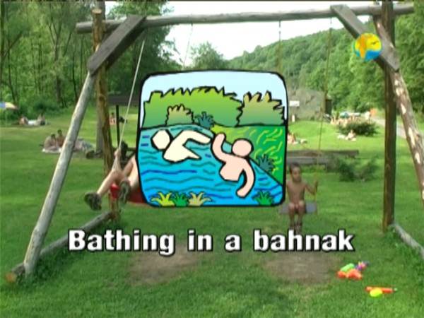 Bathing in a Bahnak - Filmy DVD rodzinny naturyzm na łonie natury  | Video DVD a family naturism in nature [Kolekcja Naturyzm]