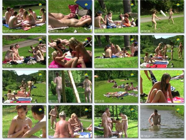 Bathing in a Bahnak - Filmy DVD rodzinny naturyzm na łonie natury  | Video DVD a family naturism in nature [Kolekcja Naturyzm]