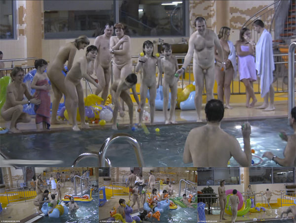 Wideo HD rodzinny nudyzm w Niemczech w prywatnym basenie | Video HD a family nudism in Germany in the private pool [Kolekcja Naturyzm]