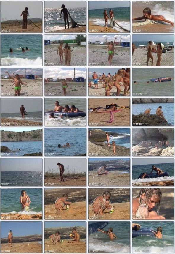 Nudyzm rodzinny film na plaży w Krymie | Video family nudism on the beach in Crimea [Kolekcja Naturyzm]