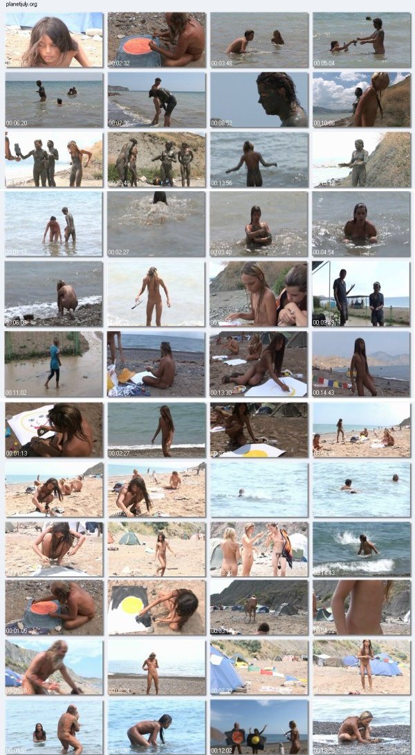 Mars and muddy merry making - Filmy DVD rodzinny nudyzm na morze | Video DVD a family nudism on the sea [Kolekcja Naturyzm]