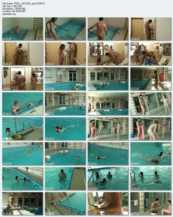 Rodzina wideo HD nudyzm w saunie i basenie | HD video family nudism in the sauna and swimming pool [Kolekcja Naturyzm]