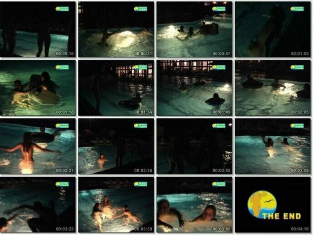 Night swimming pool - Rodzina nudyzm DVD wideo  | Family nudism DVD video [Kolekcja Naturyzm]