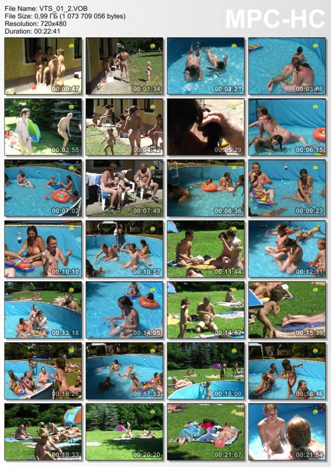 Merry Pool - Nudyzm rodzinny film DVD na zewnątrz | DVD video family nudism outdoors [Kolekcja Naturyzm]