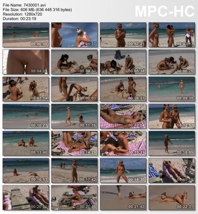 Naturyści wideo nagie dziewczyny na Karaibach | Video naturists naked girls in the Caribbean [Kolekcja Naturyzm]