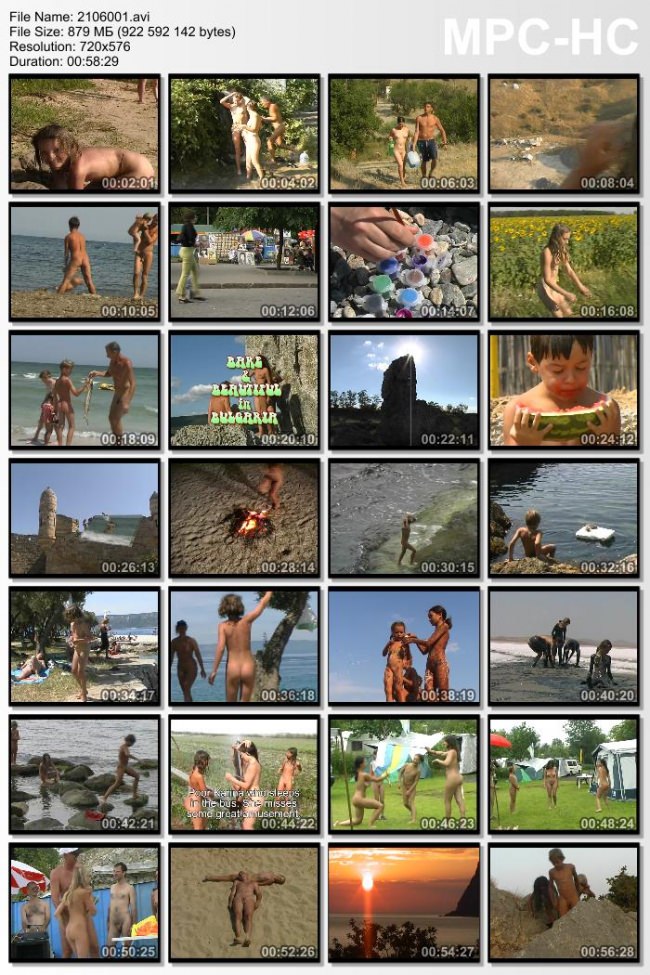 DVD rodzina wideo nudyzm na wybrzeżu słonecznej Bułgarii | DVD video family nudism on the shores of sunny Bulgaria [Kolekcja Naturyzm]