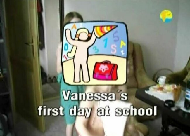 Vanessa First Day At School - Nudyzm rodzinny film DVD | DVD video family nudism [Kolekcja Naturyzm]