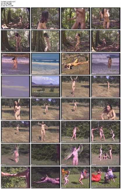 Taniec na przyrody młodych nagich dziewcząt naturystów wideo | Dancing on nature young naked girls naturists video [Kolekcja Naturyzm]